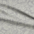 Elysia Grey - Grey Floral Furnishing Fabric