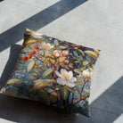 Enchanted Forest Blue - Floral Forest Cushion Fabric For Sale