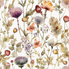 Fleur Linen Curtain Fabric - Amethyst in rich purple color with natural texture and elegant drape