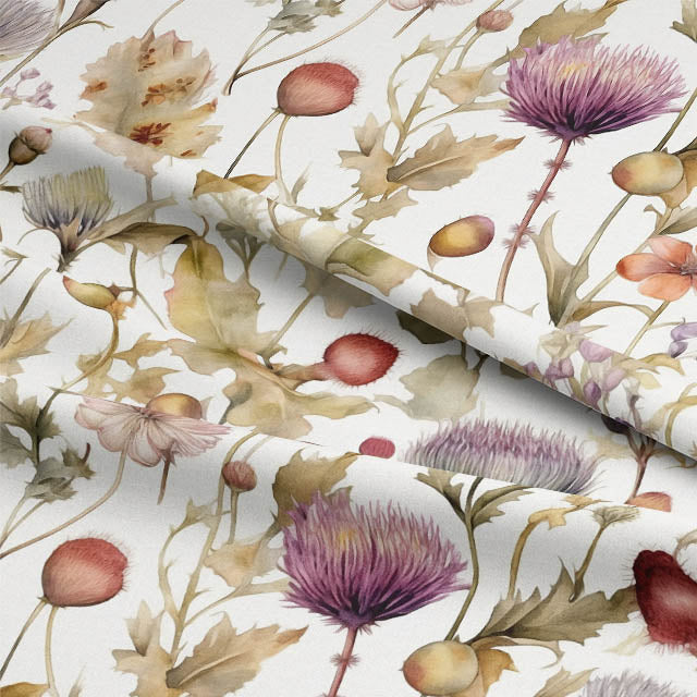 Luxurious and soft linen curtain fabric in deep amethyst color for a sophisticated look