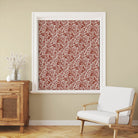 Textured linen curtain fabric in stunning Oxblood Red shade