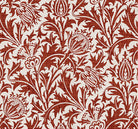 Luxurious Fouet Linen Curtain Fabric in rich Oxblood Red color