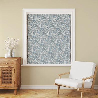 Fouet Linen Curtain Fabric - Wedgewood Blue, ideal for adding a touch of sophistication to any room