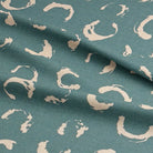 Modern Teal Garga curtain fabric, ideal for making a statement with curtains and upholstery.