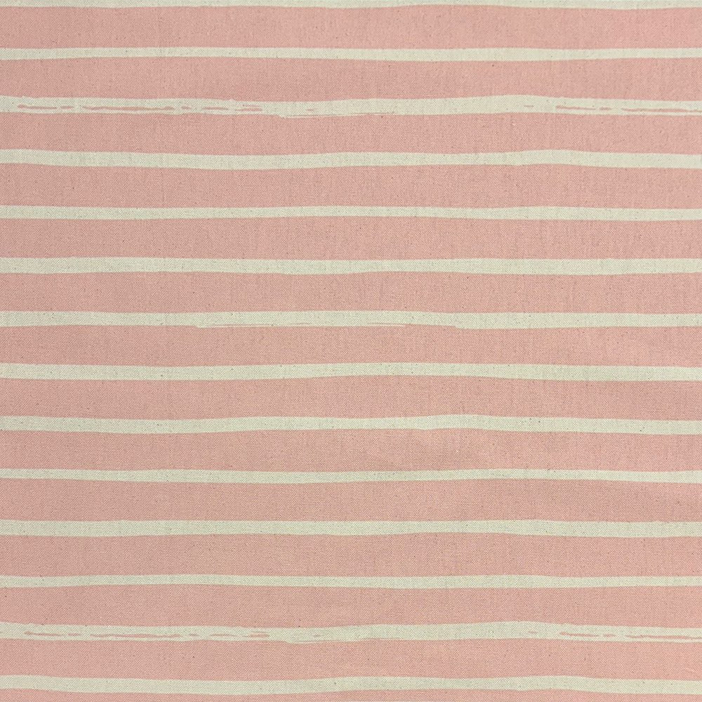 Blush striped upholstery fabric with a soft, elegant design, perfect for creating stylish and cozy sofas, chairs, and cushions.