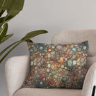 Bubble-pattern surface detail of Gemstone Opal curtain fabric with gemstone-like variation