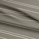 Textured Gravina Fennel striped curtain fabric with delicate horizontal lines, perfect for drapery.