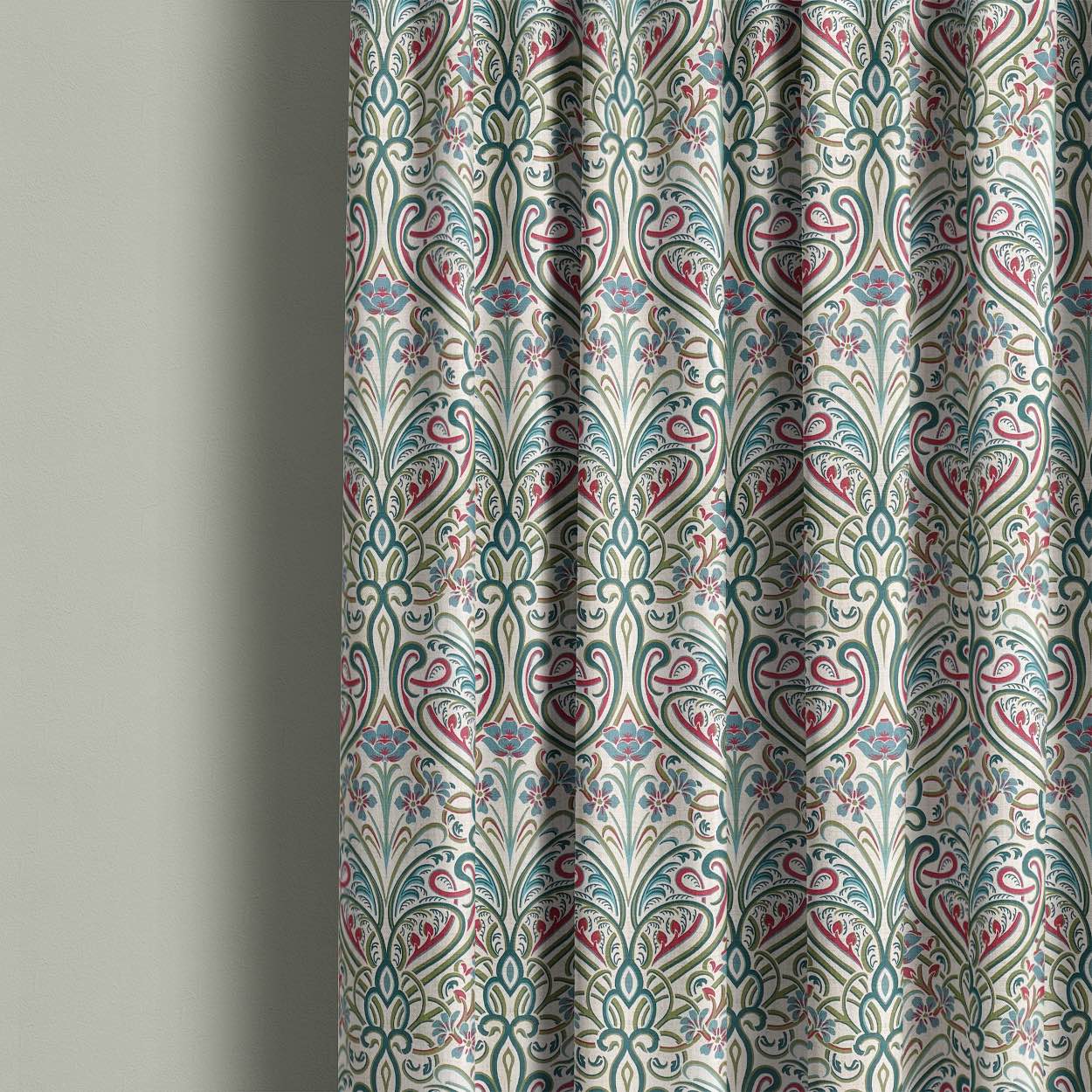 Hathaway Prussian - Printed Upholstery Fabric For Sale UK