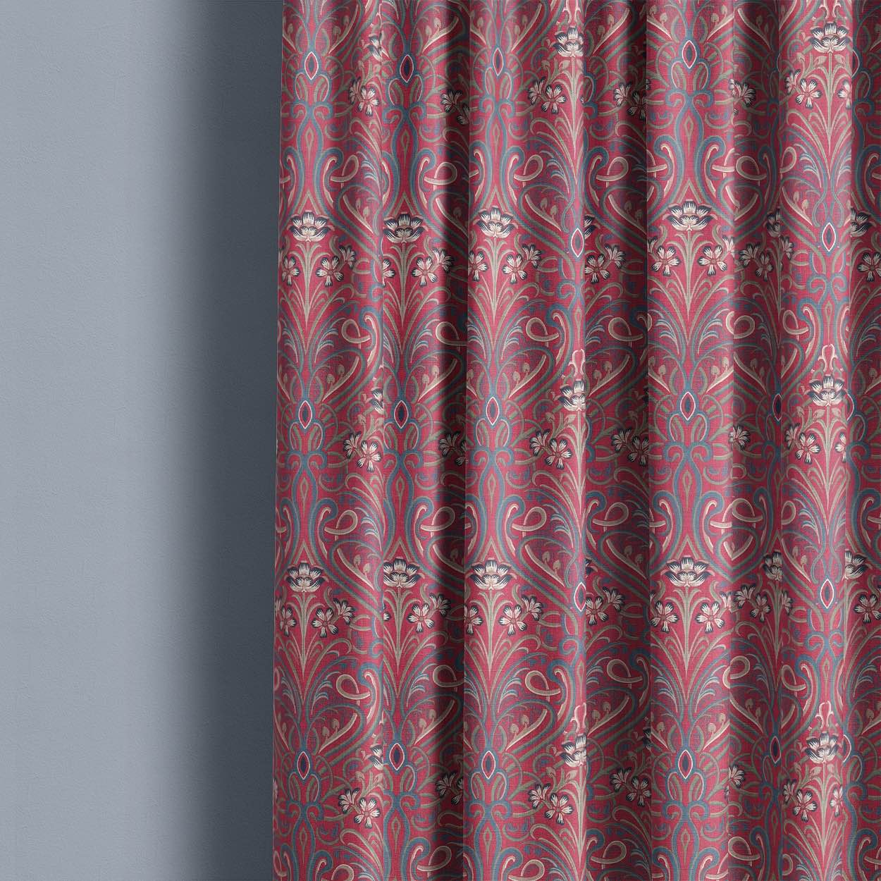 Hathaway Silver Blue - Traditional Upholstery Fabric For Sale UK
