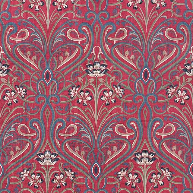 Hathaway Silver Blue - Printed Upholstery Fabric For Sale UK