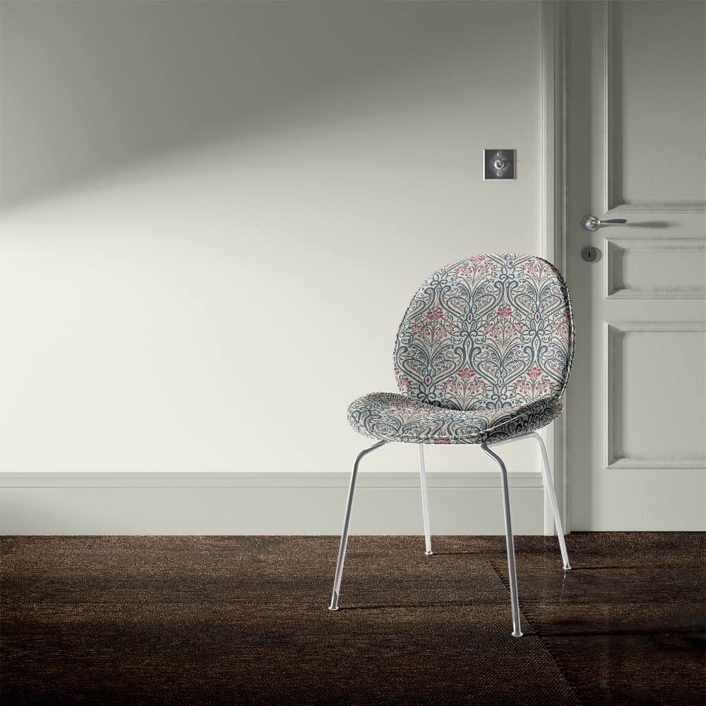 Hathaway Blue - Printed Upholstery Fabric For Sale UK