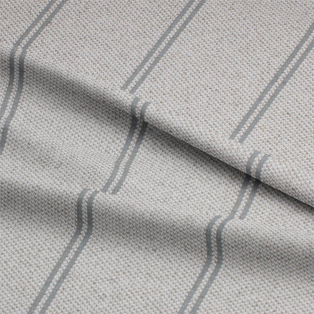 Relaxing Hempton Stripe Fabric in soothing shades of blue and cream
