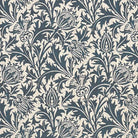 Heritage Vine Deep Teal - Leaf Vine Upholstery Fabric