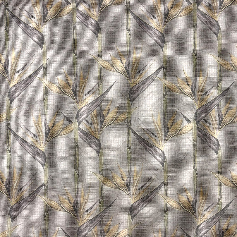 Holywell Leaf Dusk upholstery fabric – muted mauve leaf design swatch