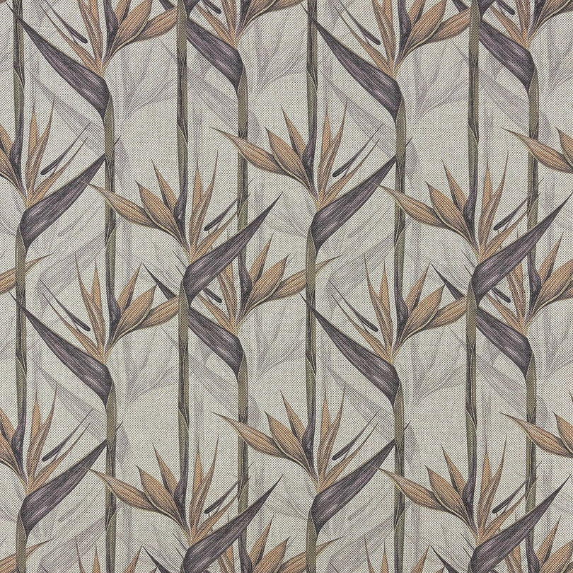 Holywell Leaf Natural upholstery fabric – neutral leaf motif swatch