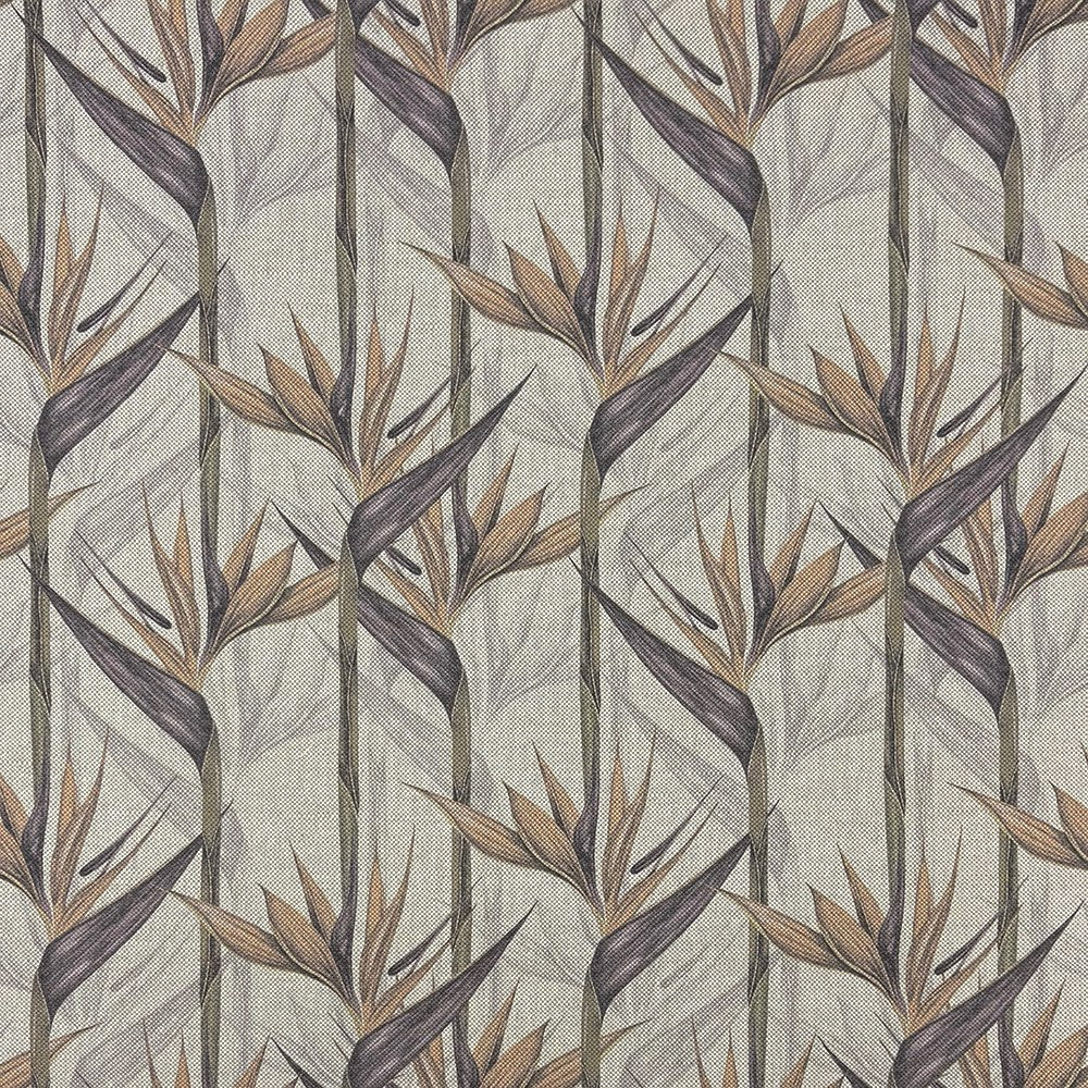 Holywell Leaf Natural upholstery fabric – neutral leaf motif swatch