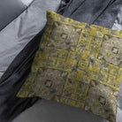 Golden Isfahan Linen Curtain Fabric with exquisite drape and texture