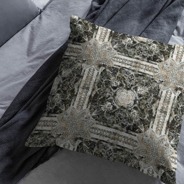 Charcoal linen curtain fabric from Kashan, ideal for creating a cozy and stylish atmosphere in your home