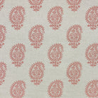 Kaveri Paisley Henna upholstery fabric swatch, a durable printed fabric for reupholstering furniture