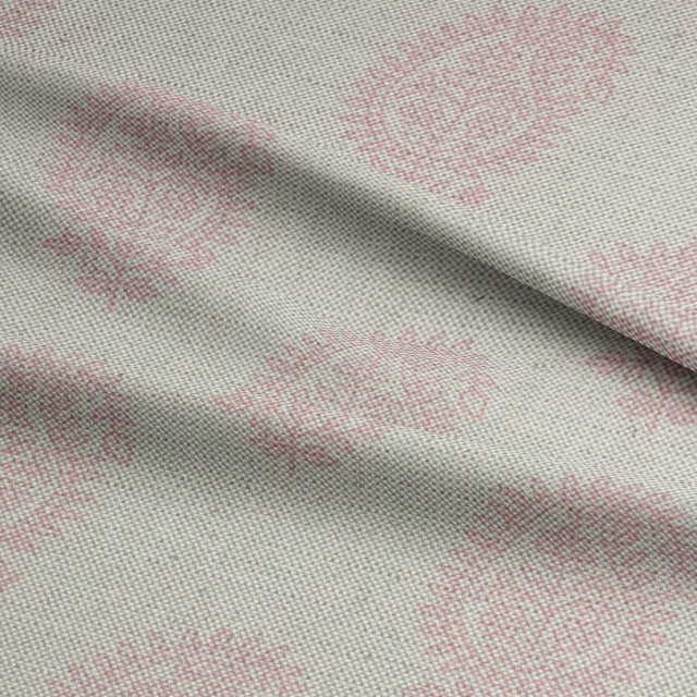 averi Paisley Pink printed upholstery fabric with delicate detailing, ideal for adding charm to interiors