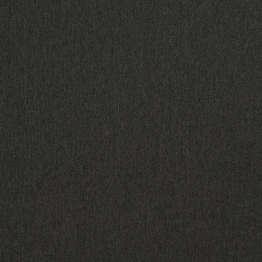 Dark charcoal grey fire retardant fabric for upholstery with a sleek plain weave.