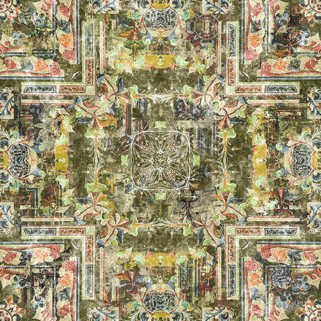 Échantillon de tissu en lin Kerman - Olive