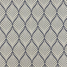 Lambourne Navy upholstery fabric flat lay showing detailed leaf repeat