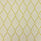Lambourne Ochre upholstery fabric flat lay highlighting leaf print texture
