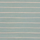 Duck egg striped upholstery fabric with a muted pastel blue-green shade, adding elegance to soft furnishings.