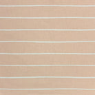 Natural striped upholstery fabric with a soft, neutral palette, perfect for timeless and understated interiors.