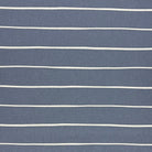 Navy striped upholstery fabric with a deep, bold color, perfect for adding a refined yet modern touch to furniture.