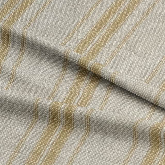 High-quality Long Island Stripe Fabric in blue and white, perfect for upholstery and home decor projects