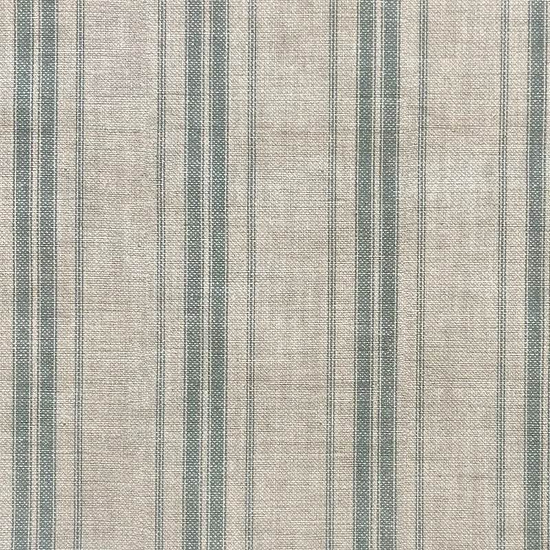 Vertical blue and white striped Long Island fabric pattern for upholstery and home decor
