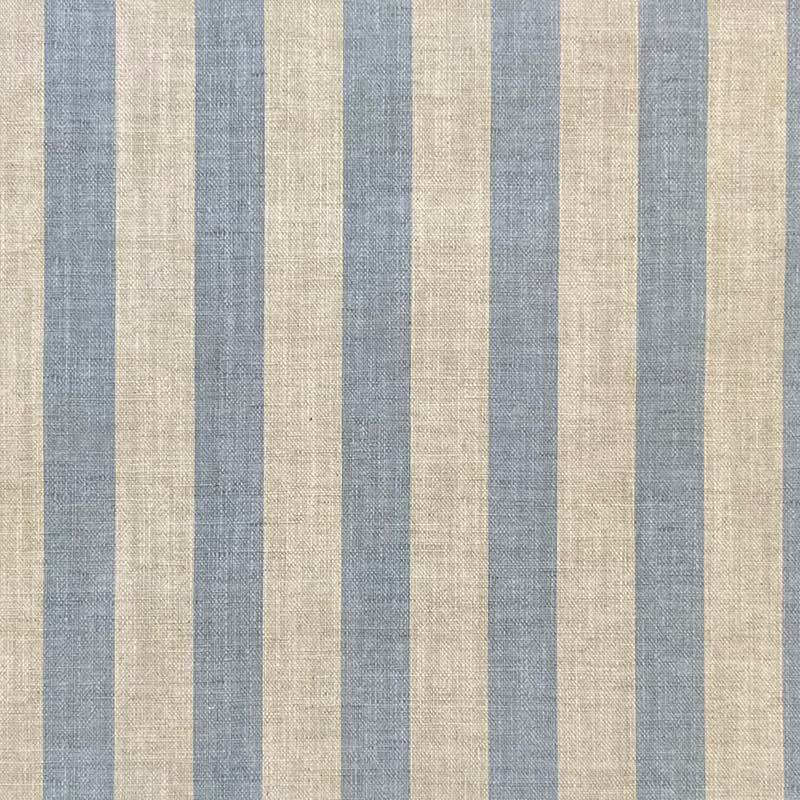 Maine Stripe Fabric in Terracotta and White for Mediterranean Home Decor