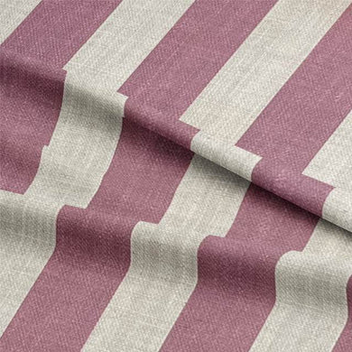 Maine Stripe Fabric in Black and White for Modern Interior Design