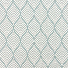 Marlow Linen Curtain Fabric in Duck Egg on White – flat lay detail