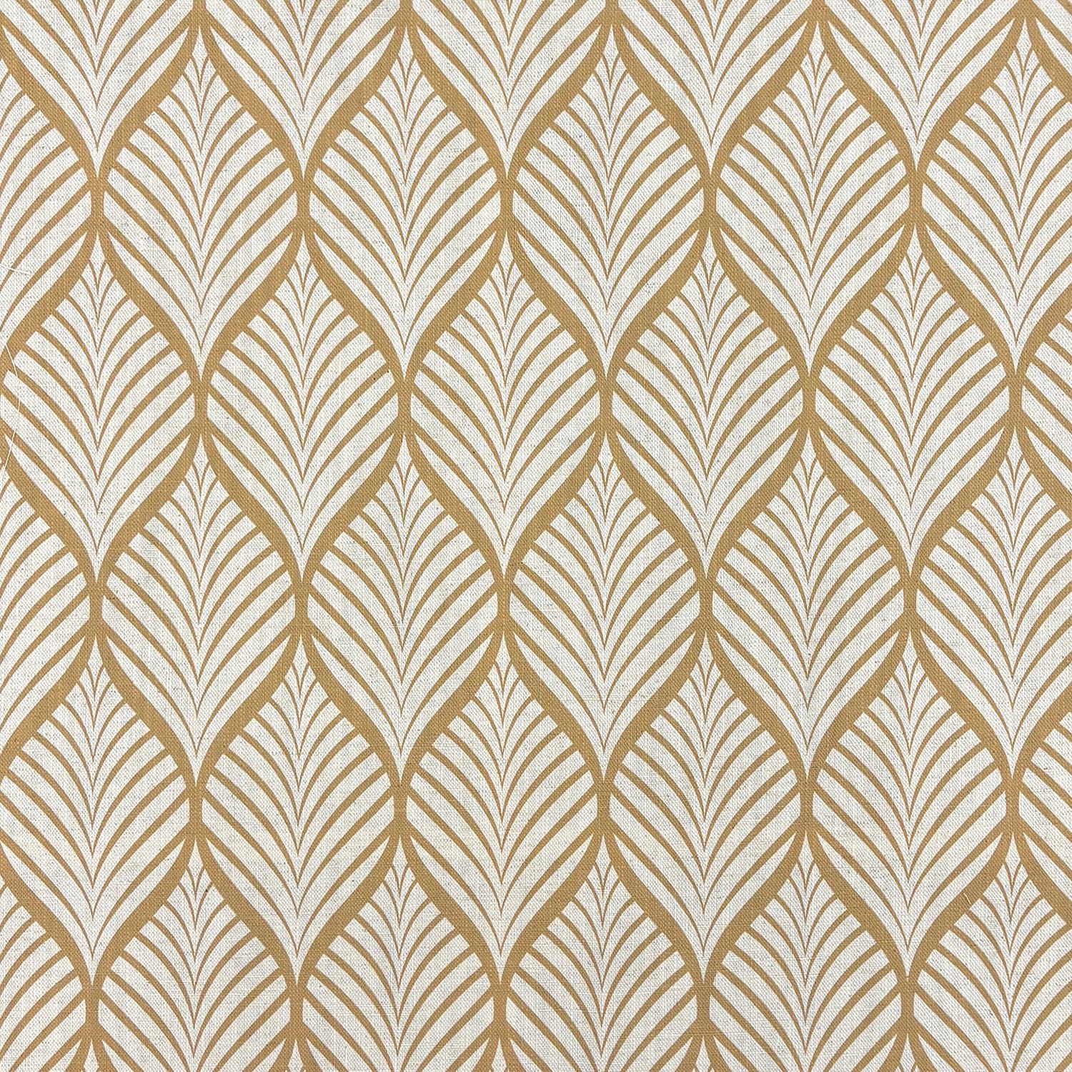 Marlow Linen Curtain Fabric in Natural on Natural – flat lay detail