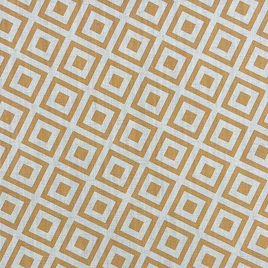 Maze Misted Yellow - Linen Upholstery Fabric