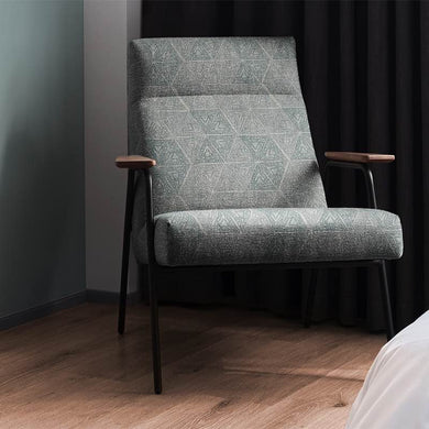 Medina Teal - Green Teal Upholstery Fabric For Chairs