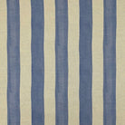 Memphis Blue striped upholstery fabric – flat pattern view