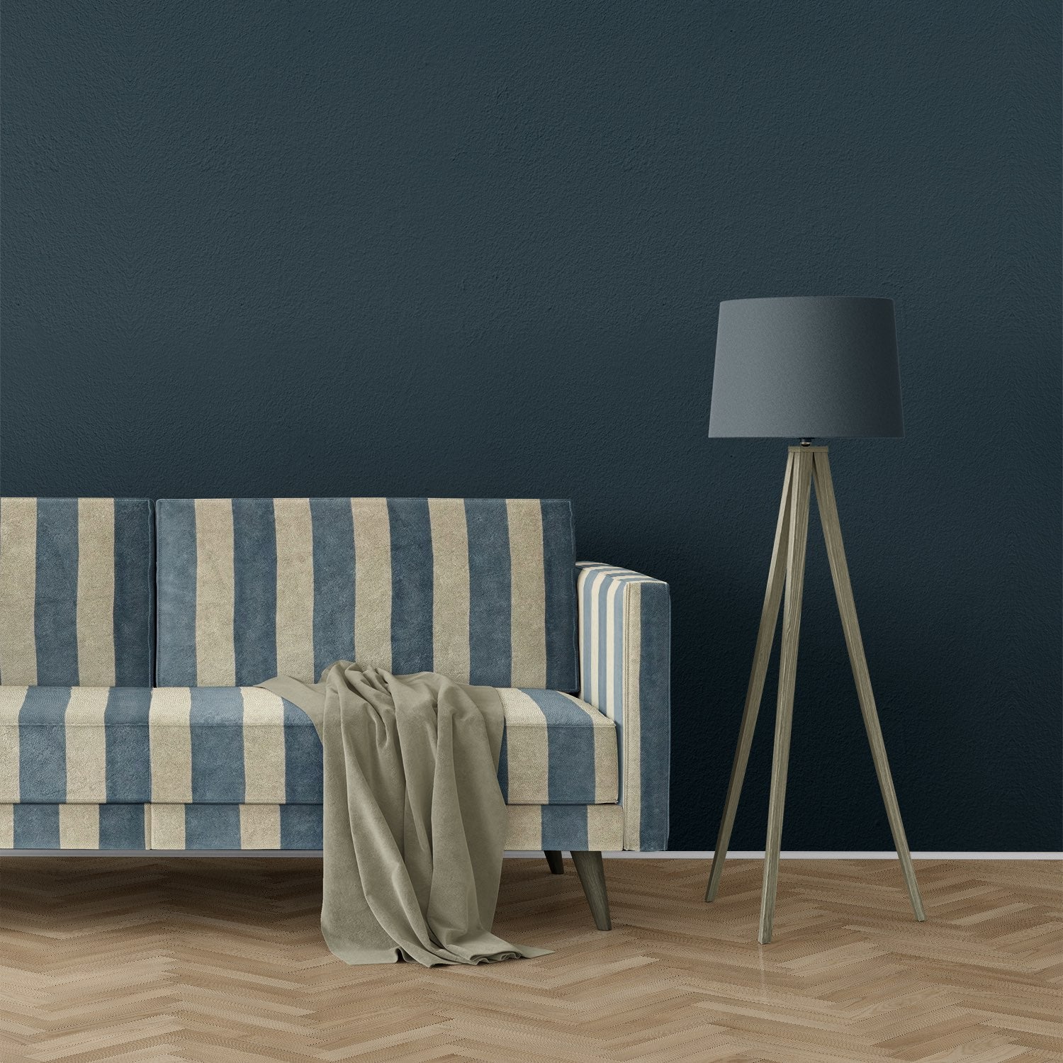 Memphis Denim striped upholstery fabric – sofa upholstery