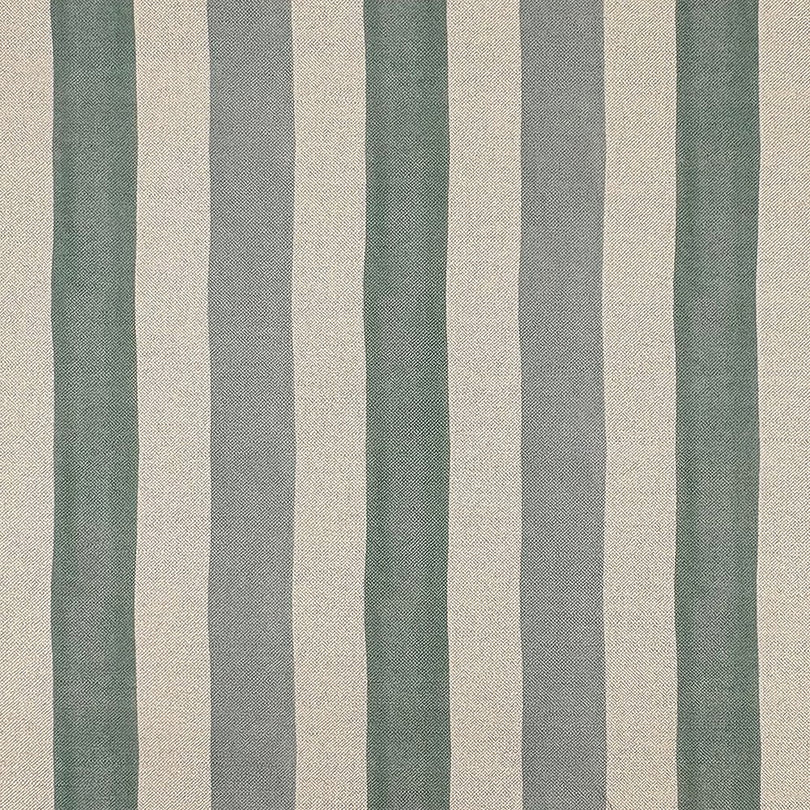 Memphis Green striped upholstery fabric – flat layout