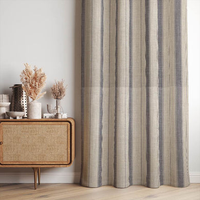 Timeless Montauk Stripe Fabric in Navy and White for Window Treatments