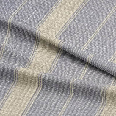 High-Quality Montauk Stripe Fabric in Ocean Blue and Cream