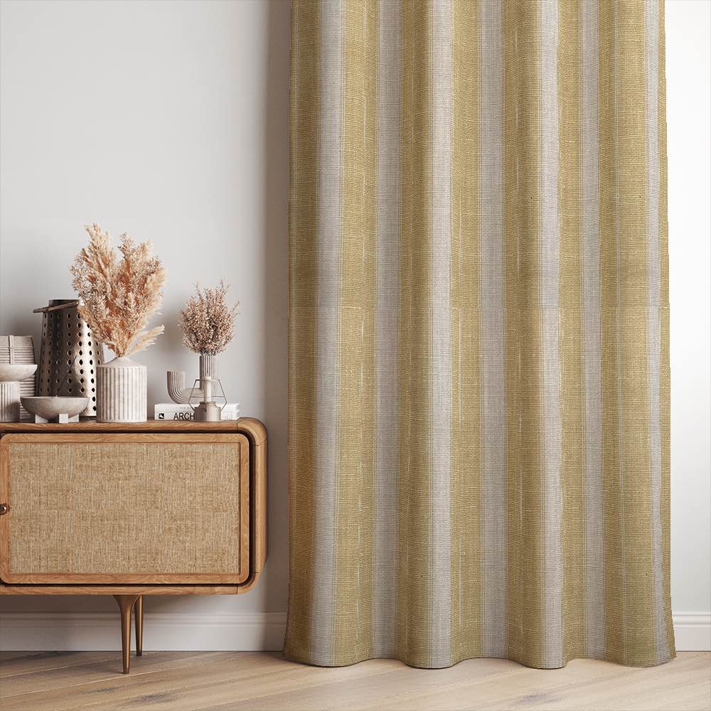 Chic Montauk Stripe Upholstery Fabric in Gray and White for Contemporary Furniture Design
