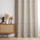 Coastal-Inspired Montauk Stripe Upholstery Fabric in Aqua and Cream for Beach House Decor