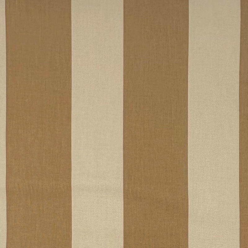 Narrow Stripe taupe 100% cotton cheap striped curtain fabric flat image with neutral 9.5cm stripe for curtains and blinds