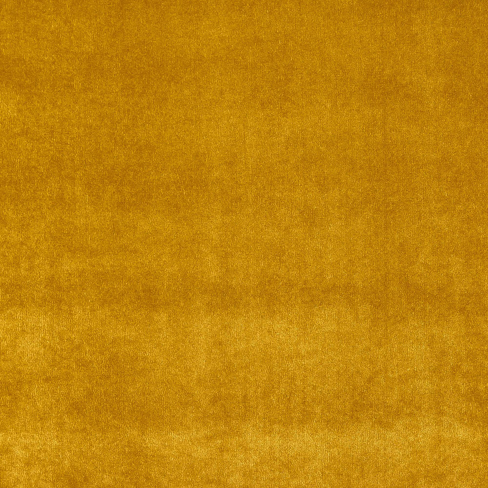 Newbury Ochre Fire Retardant Velvet Upholstery Fabric in a vibrant gold shade