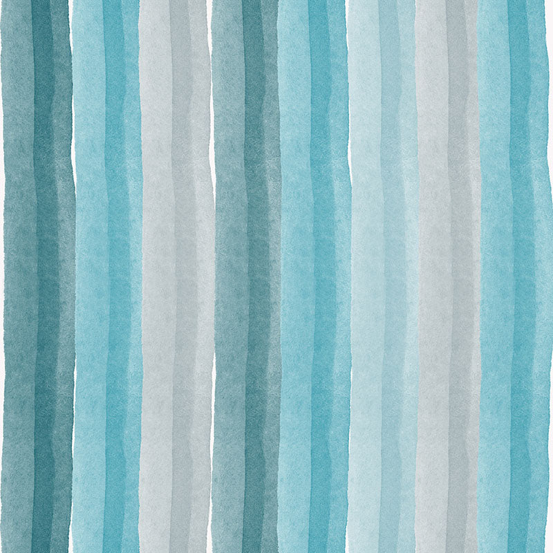 Ohio Stripe ocean stripe velvet fabric in blue and green tones – striped velvet fabric for curtains and upholstery