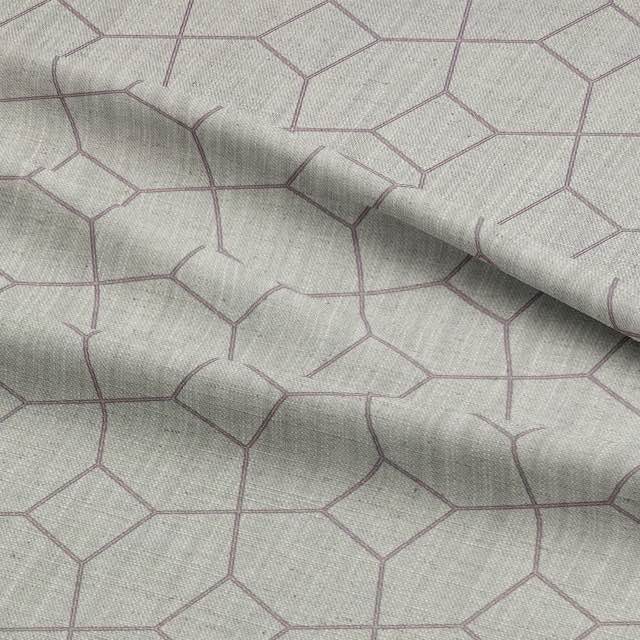Ottoman Mauve Chalk - Linen Upholstery Fabric UK
